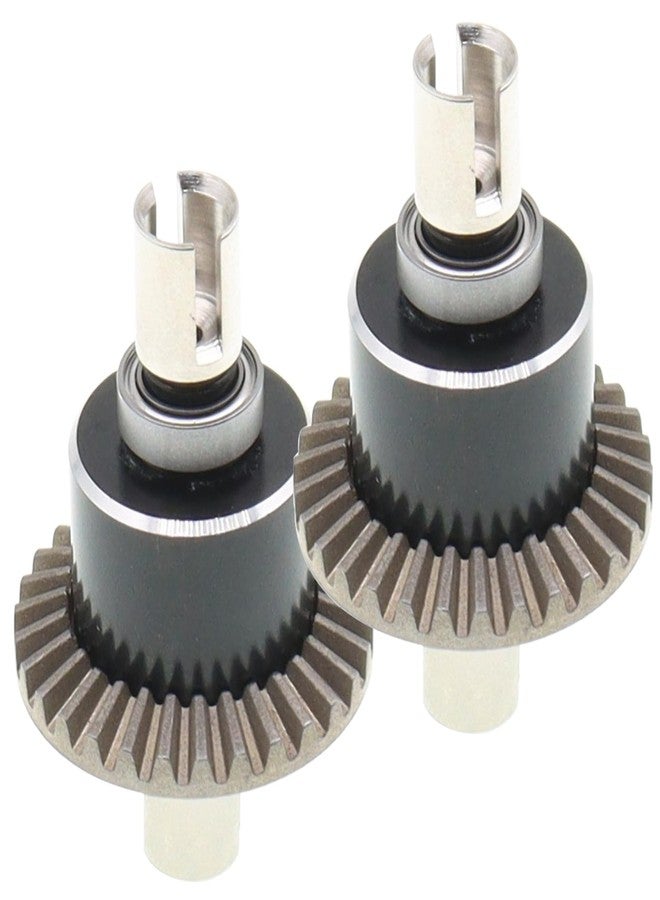Treehobby 2PCS Metal Front and Rear Differential Gear Diff Gear Set Compatible with WLtoys 1/14 144010 144001 144002 1/12 124016 124017 124018 124019 RC Car Upgrade Parts - Image 2